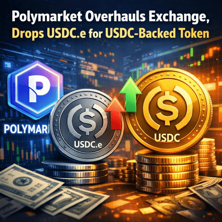 Polymarket Overhauls Exchange, Drops USDC.e for USDC-Backed Token Polymarket Overhauls Exchange, Drops Usdc.e For Usdc-Backed Token