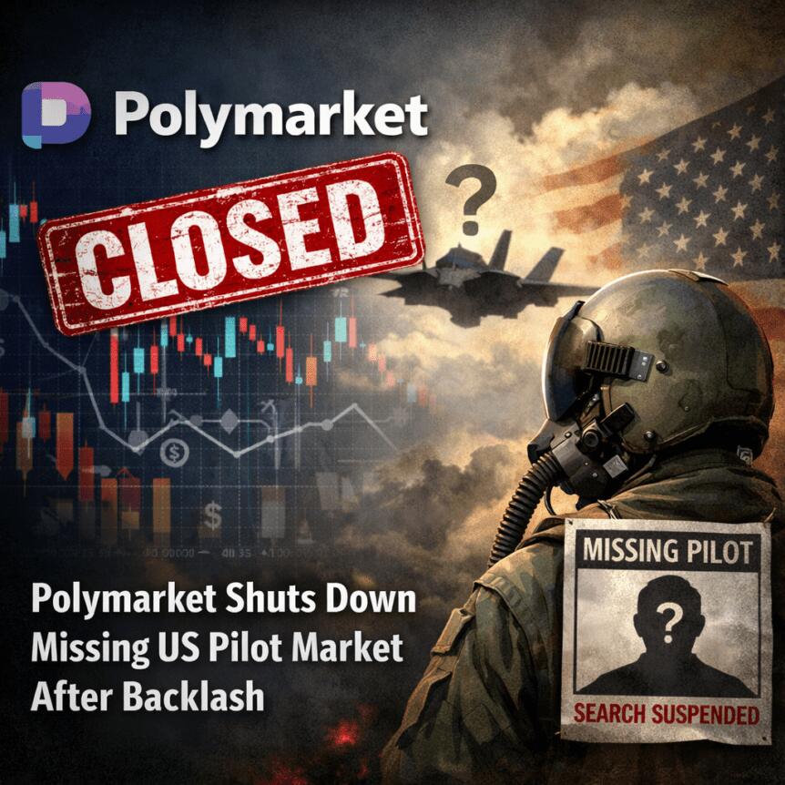 Polymarket shuts down missing US pilot market after backlash