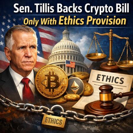 Sen. Tillis Backs Crypto Bill Only With Ethics Provision