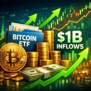 Spot Bitcoin Etfs Near $1b Weekly Inflows As Risk Appetite Improves