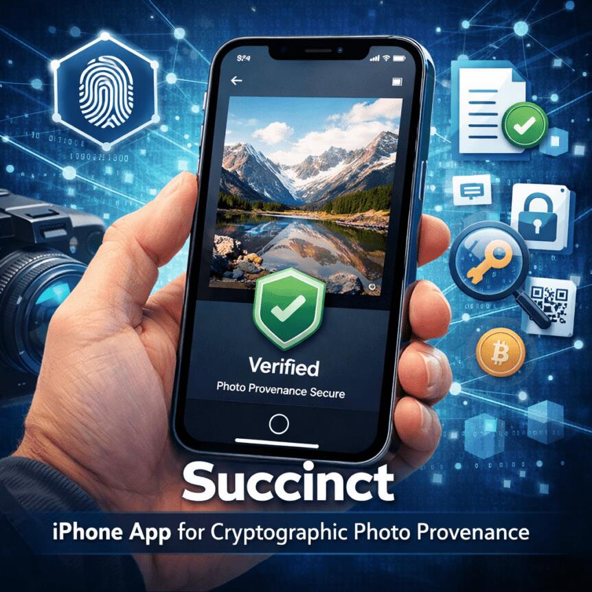 Succinct debuts iPhone app for cryptographic photo provenance