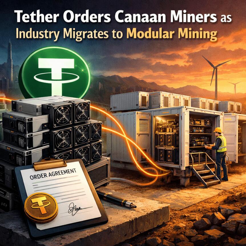 Tether Orders Canaan Miners as Industry Migrates to Modular Mining
