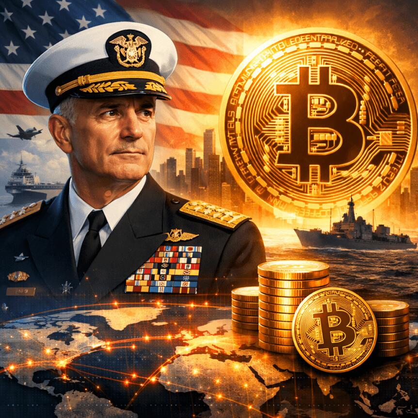 U.S. Admiral Frames Bitcoin as Tool for Economic Power Projection