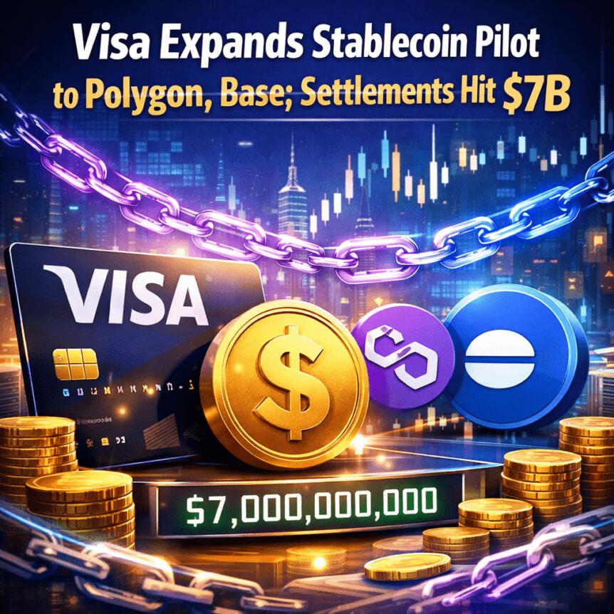 Visa Expands Stablecoin Pilot To Polygon, Base; Settlements Hit $7b