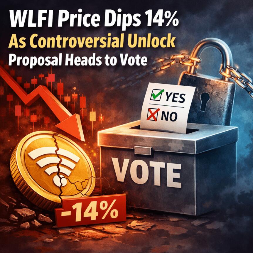 Wlfi Price Dips 14% As Controversial Unlock Proposal Heads To Vote