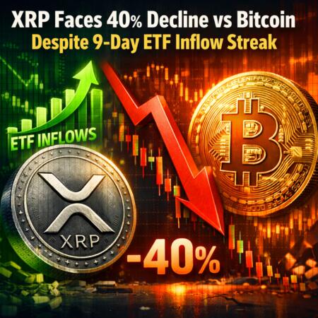 Xrp Faces 40% Decline Vs Bitcoin Despite 9-Day Etf Inflow Streak