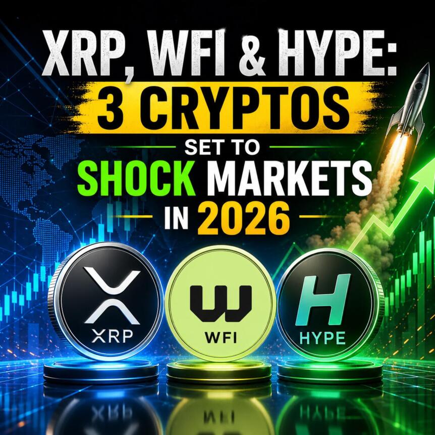 Xrp, Wfi & Hype: 3 Cryptos Set To Shock Markets In 2026