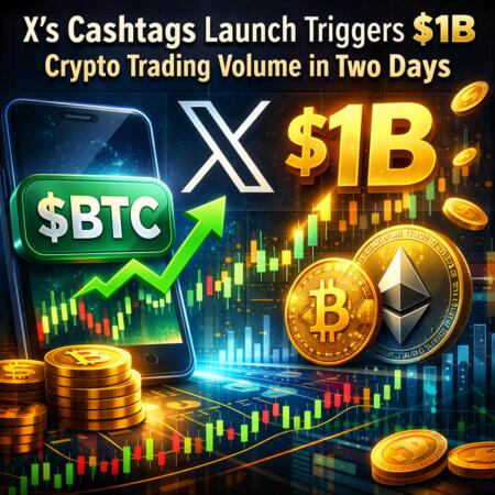 X's Cashtags Launch Triggers $1b Crypto Trading Volume In Two Days