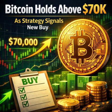 Bitcoin Holds Above 70k As Strategy Signals New Buy