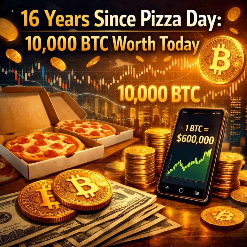 16 Years Since Pizza Day: 10,000 BTC Worth Today 16 Years Since Pizza Day: 10,000 Btc Worth Today