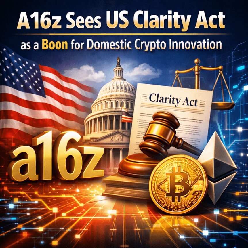A16z Sees US Clarity Act as a Boon for Domestic Crypto Innovation A16z Sees Us Clarity Act As A Boon For Domestic Crypto Innovation