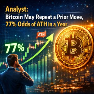 Analyst: Bitcoin May Repeat A Prior Move, 77% Odds Of Ath In A Year