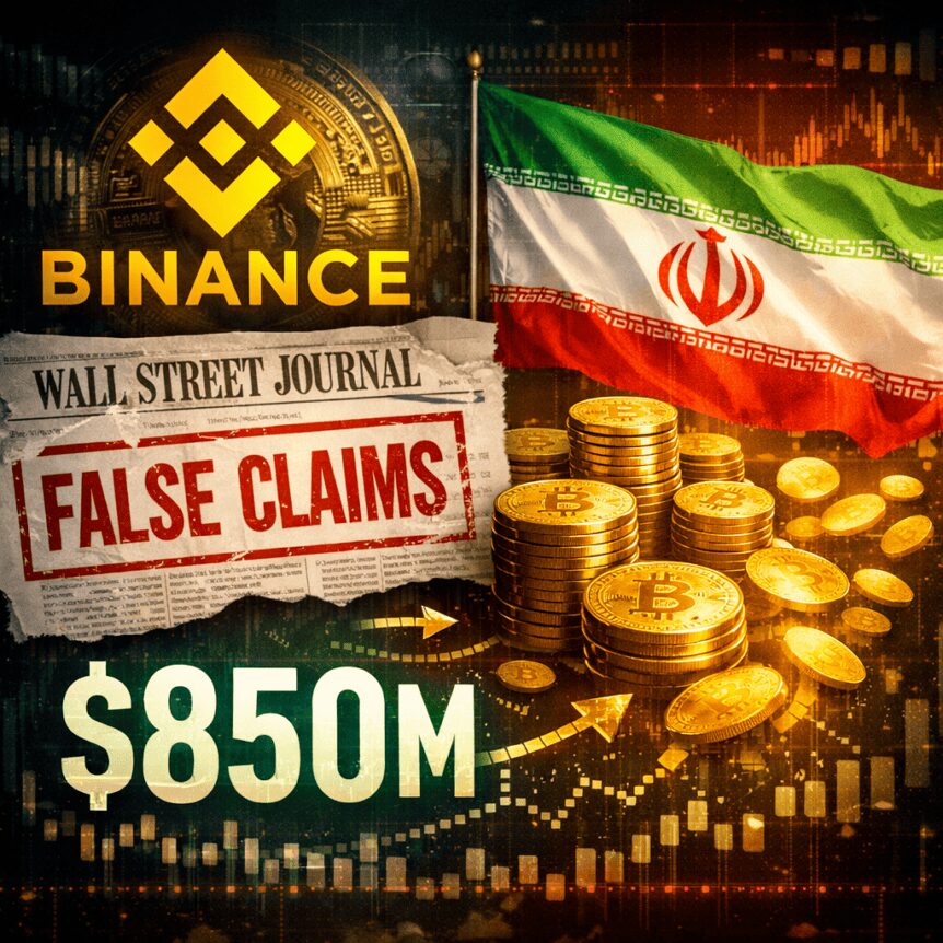 Binance Refutes WSJ Claim of $850M Iran-Linked Crypto Flows Binance Refutes Wsj Claim Of $850m Iran-Linked Crypto Flows