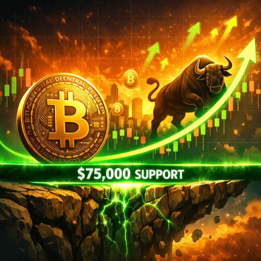 Bitcoin Holds $75k Cost Basis As Key Support In Bull Run