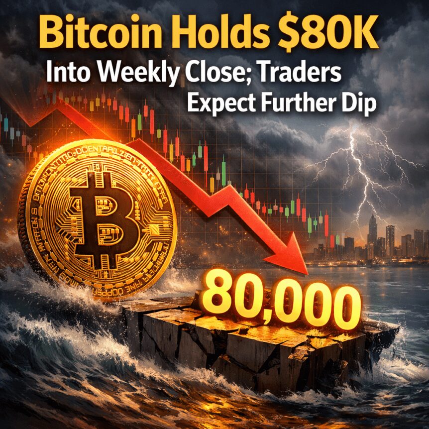 Bitcoin Holds $80K Into Weekly Close; Traders Expect Further Dip