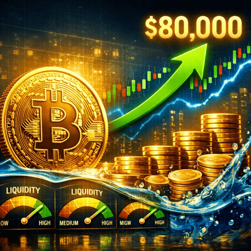 Bitcoin Liquidity Balance Signals Potential Rally Toward $80K Bitcoin Liquidity Balance Signals Potential Rally Toward $80k