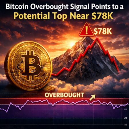 Bitcoin Overbought Signal Points To A Potential Top Near $78k