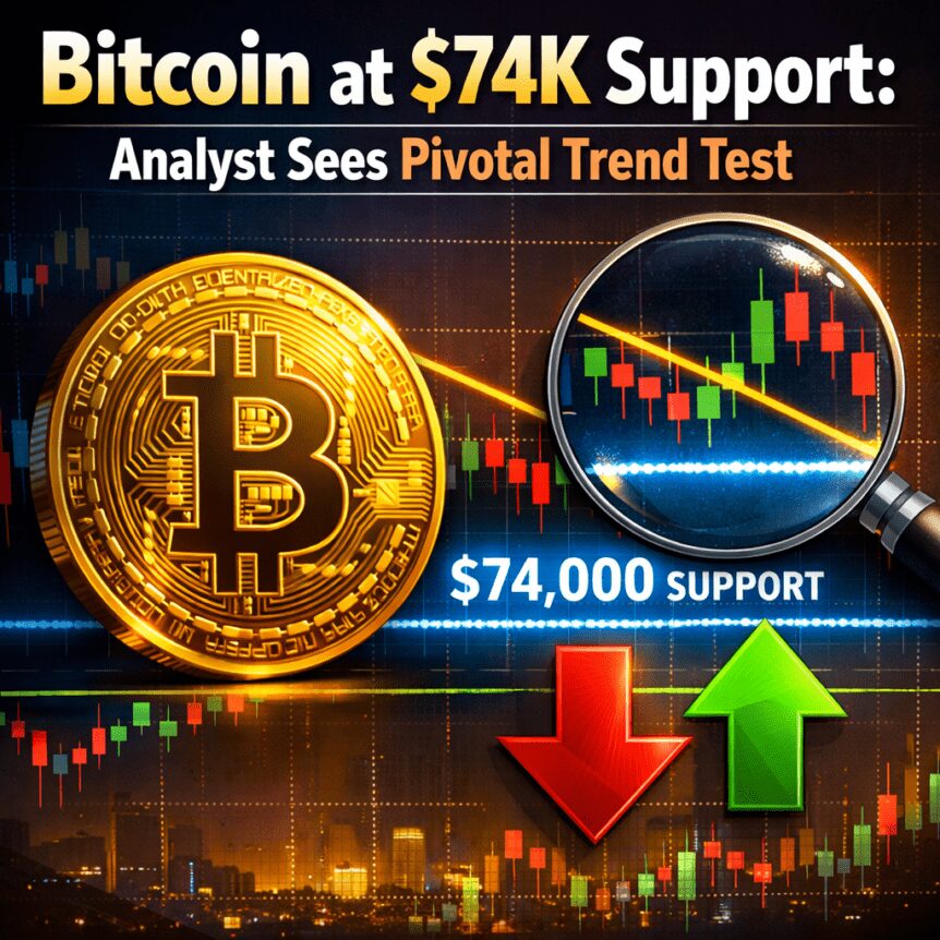 Bitcoin At $74k Support: Analyst Sees Pivotal Trend Test