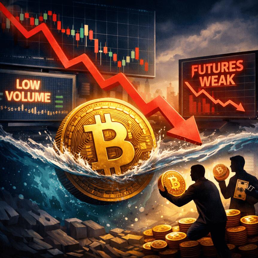 Bitcoin Dip Buyers Curb Selling; Spot Volumes Wavering, Futures Weak