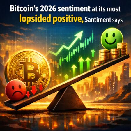 Bitcoin’s 2026 sentiment at its most lopsided positive, Santiment says Bitcoin's 2026 Sentiment At Its Most Lopsided Positive, Santiment Says