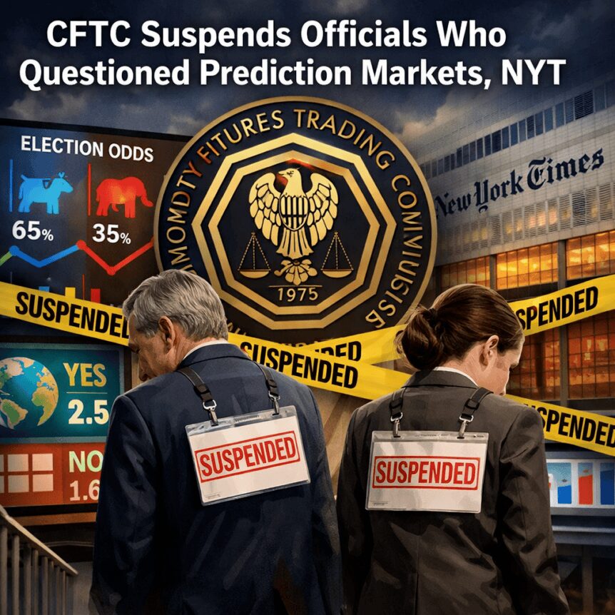 CFTC Suspends Officials Who Questioned Prediction Markets, NYT Cftc Suspends Officials Who Questioned Prediction Markets, Nyt