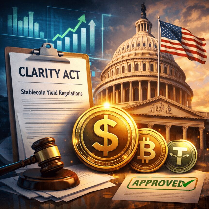 Clarity Act Finalizes Stablecoin Yield Rules, Crypto Bill Advances