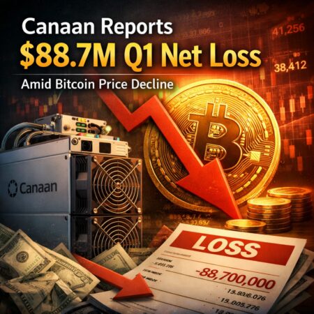 Canaan Reports $88.7M Q1 Net Loss Amid Bitcoin Price Decline Canaan Reports $88.7m Q1 Net Loss Amid Bitcoin Price Decline