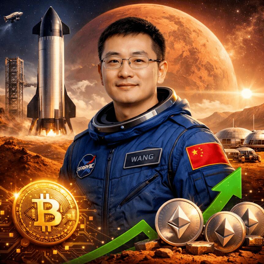 Chun Wang Joins Spacex Mars Mission, Signals Crypto Industry Shift