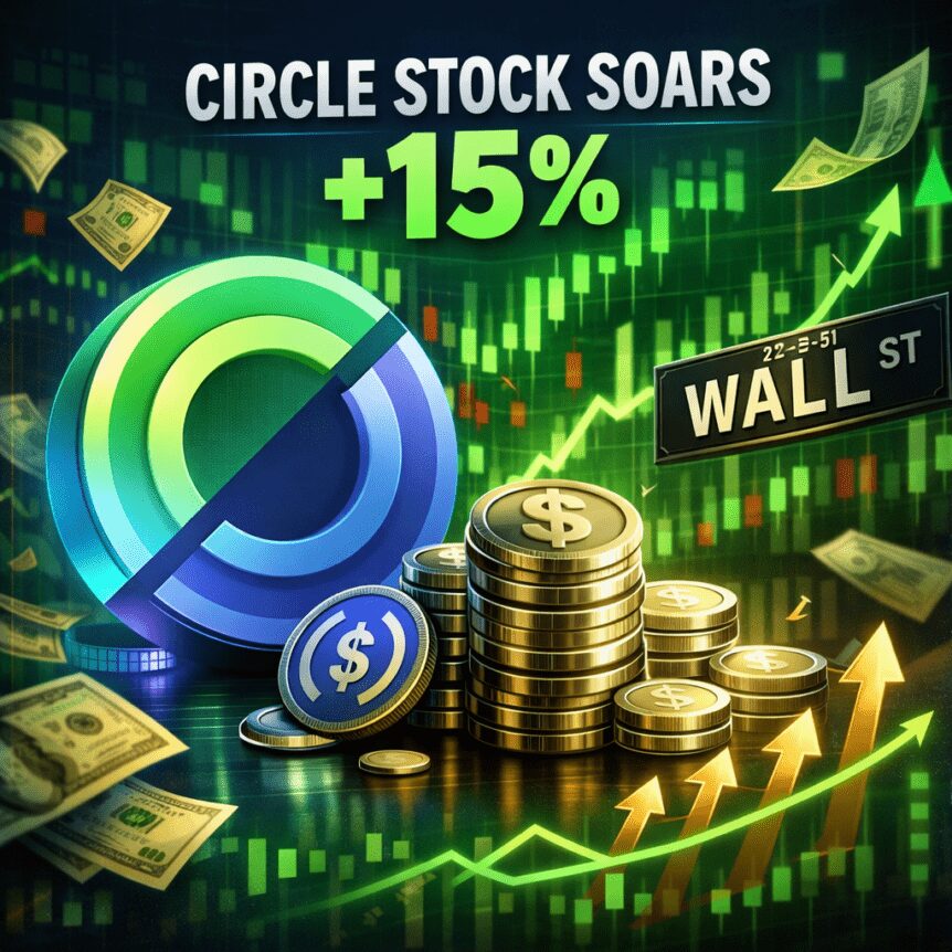 Circle Stock Climbs 15% as Wall Street Bets on Stablecoins