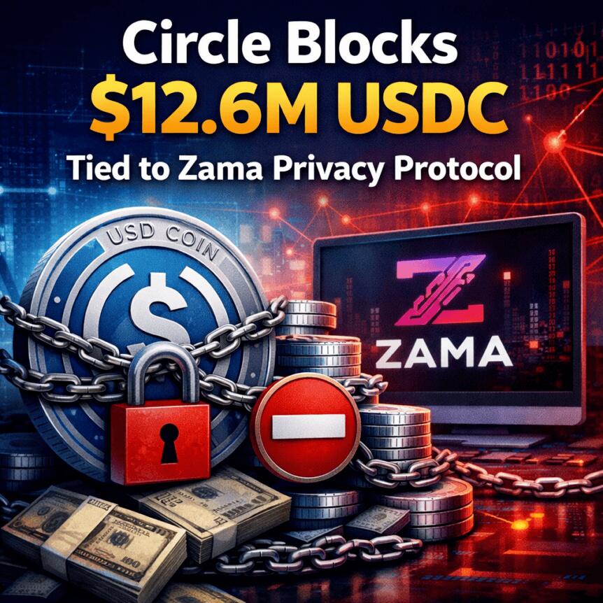 Circle Blocks $12.6m Usdc Tied To Zama Privacy Protocol