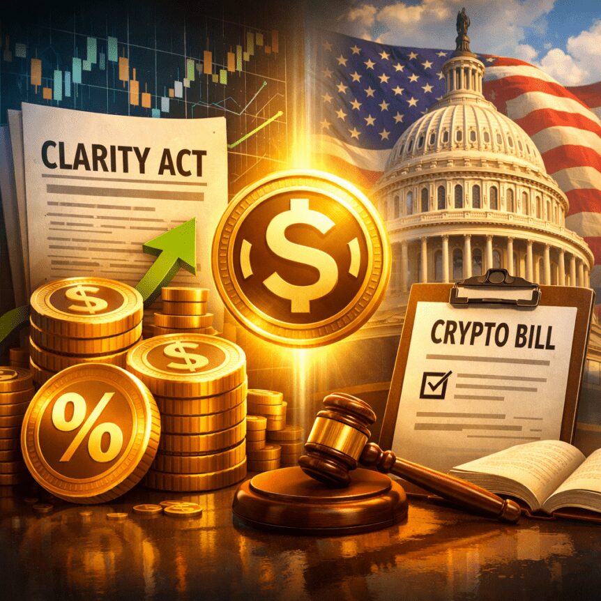 Clarity Act Finalizes Stablecoin Yield Rules, Crypto Bill Nears