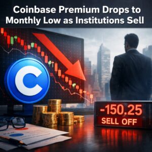 Coinbase Premium Drops To Monthly Low As Institutions Sell