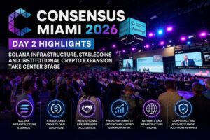 Consensus Miami Day 2 Highlights: Solana Infrastructure, Stablecoins And Institutional Crypto Expansion Take Center Stage