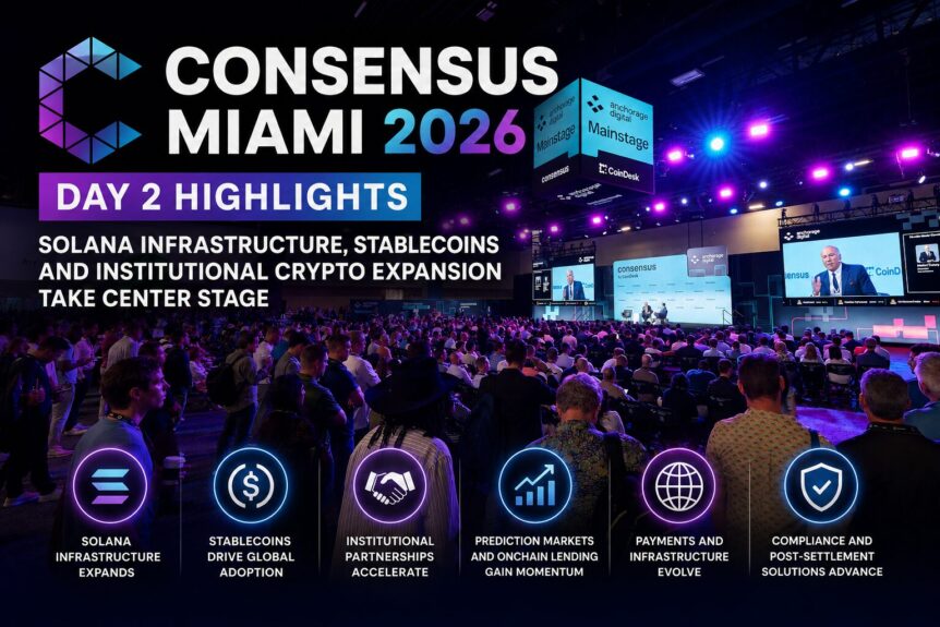 Consensus Miami Day 2 Highlights: Solana Infrastructure, Stablecoins And Institutional Crypto Expansion Take Center Stage