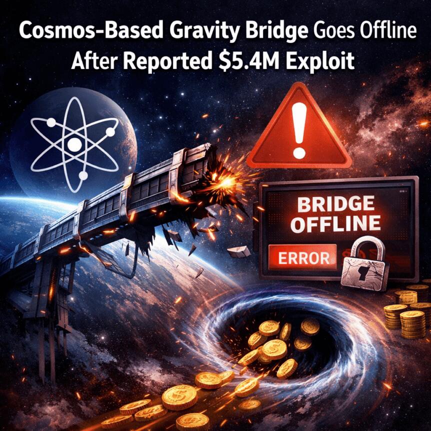 Cosmos-Based Gravity Bridge Goes Offline After Reported $5.4M Exploit Cosmos-Based Gravity Bridge Goes Offline After Reported $5.4m Exploit
