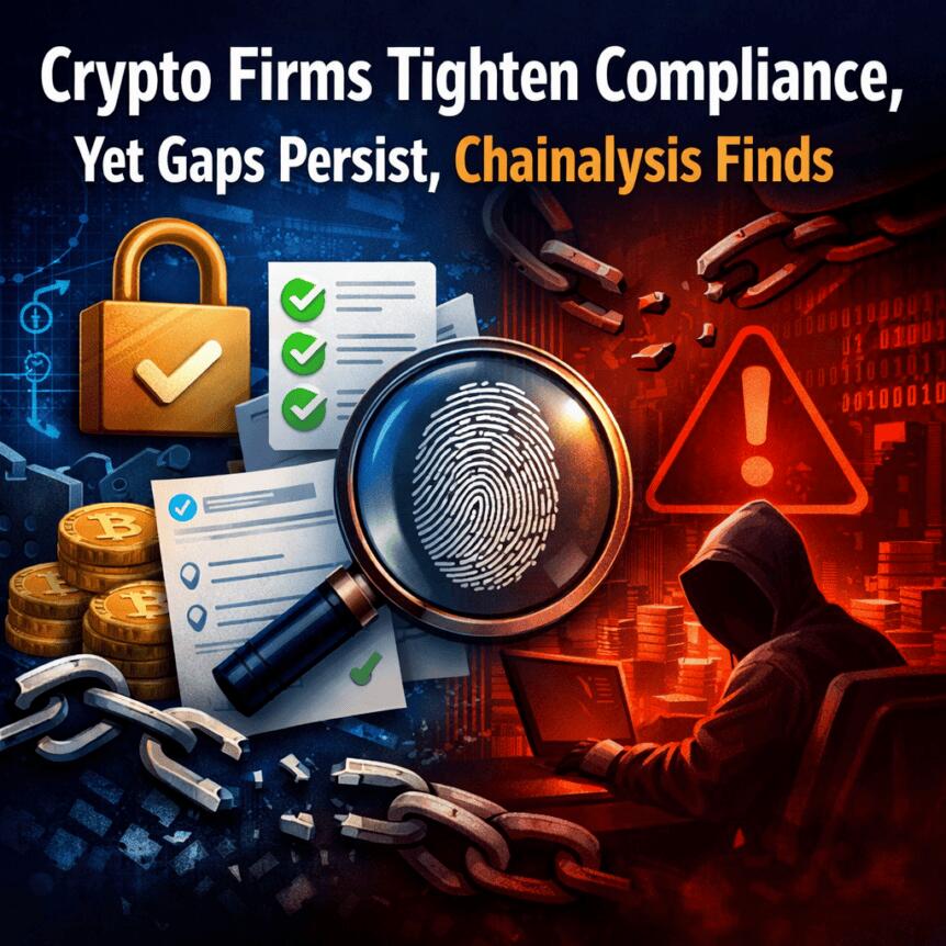 Crypto Firms Tighten Compliance, Yet Gaps Persist, Chainalysis Finds Crypto Firms Tighten Compliance, Yet Gaps Persist, Chainalysis Finds