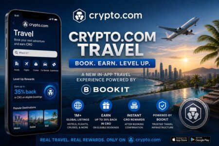 Crypto.com Expands Real-World Crypto Utility With Launch Of Crypto.com Travel Powered By Bookit