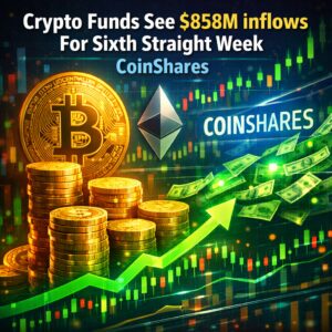 Crypto funds see $858M inflows for sixth straight week, CoinShares Crypto Funds See $858m Inflows For Sixth Straight Week, Coinshares