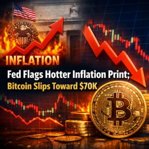 Fed Flags Hotter Inflation Print; Bitcoin Slips Toward $70k