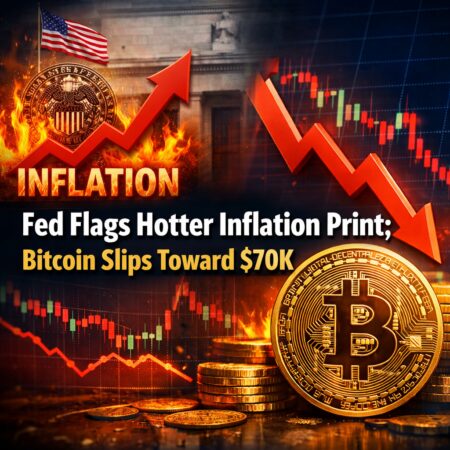Fed Flags Hotter Inflation Print; Bitcoin Slips Toward $70K Fed Flags Hotter Inflation Print; Bitcoin Slips Toward $70k