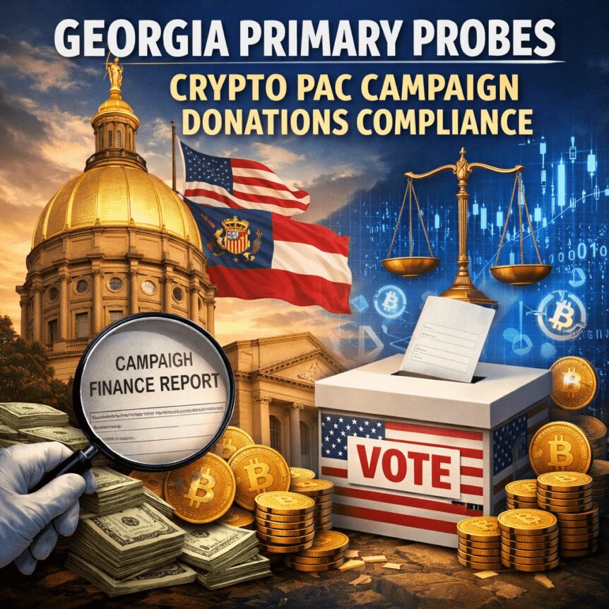 Georgia Primary Probes Crypto PAC Campaign Donations Compliance