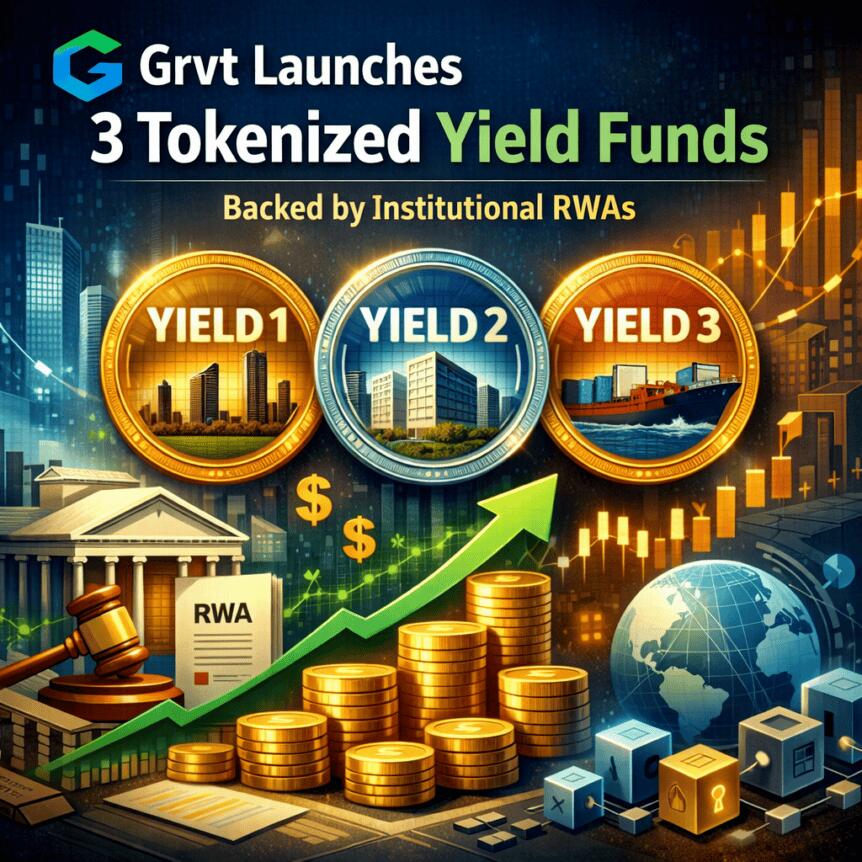 Grvt Launches 3 Tokenized Yield Funds Backed by Institutional RWAs Grvt Launches 3 Tokenized Yield Funds Backed By Institutional Rwas