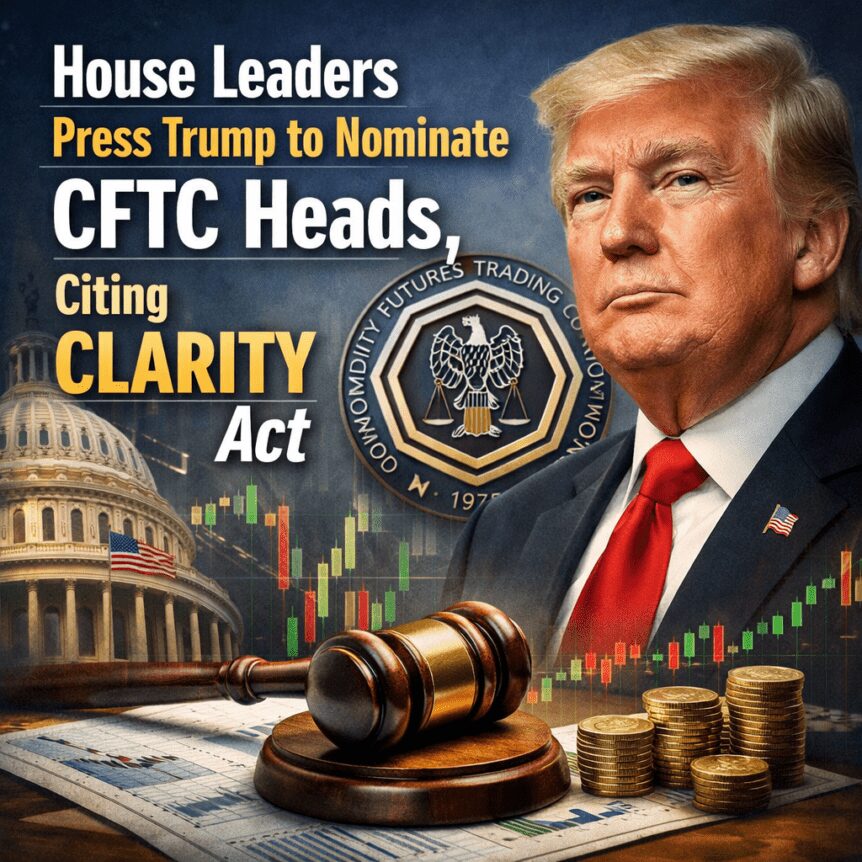 House Leaders Press Trump to Nominate CFTC Heads, citing CLARITY Act