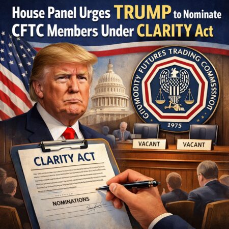 House Panel Urges Trump To Nominate Cftc Members Under Clarity Act