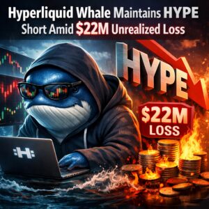 Hyperliquid Whale Maintains Hype Short Amid $22m Unrealized Loss