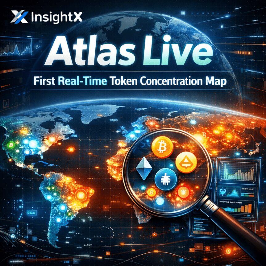 Insightx Unveils Atlas Live First Real-Time Token Concentration Map