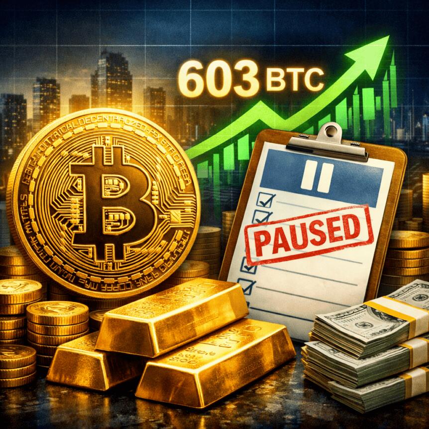 Institutional Bitcoin Treasuries Add 603 Btc As Buy Strategy Pauses