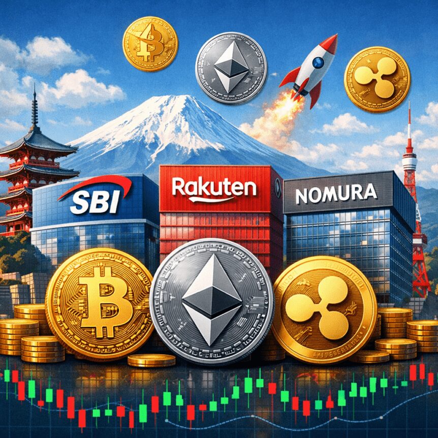 Japan's Sbi, Rakuten, Nomura Set To Launch Crypto Investment Trusts