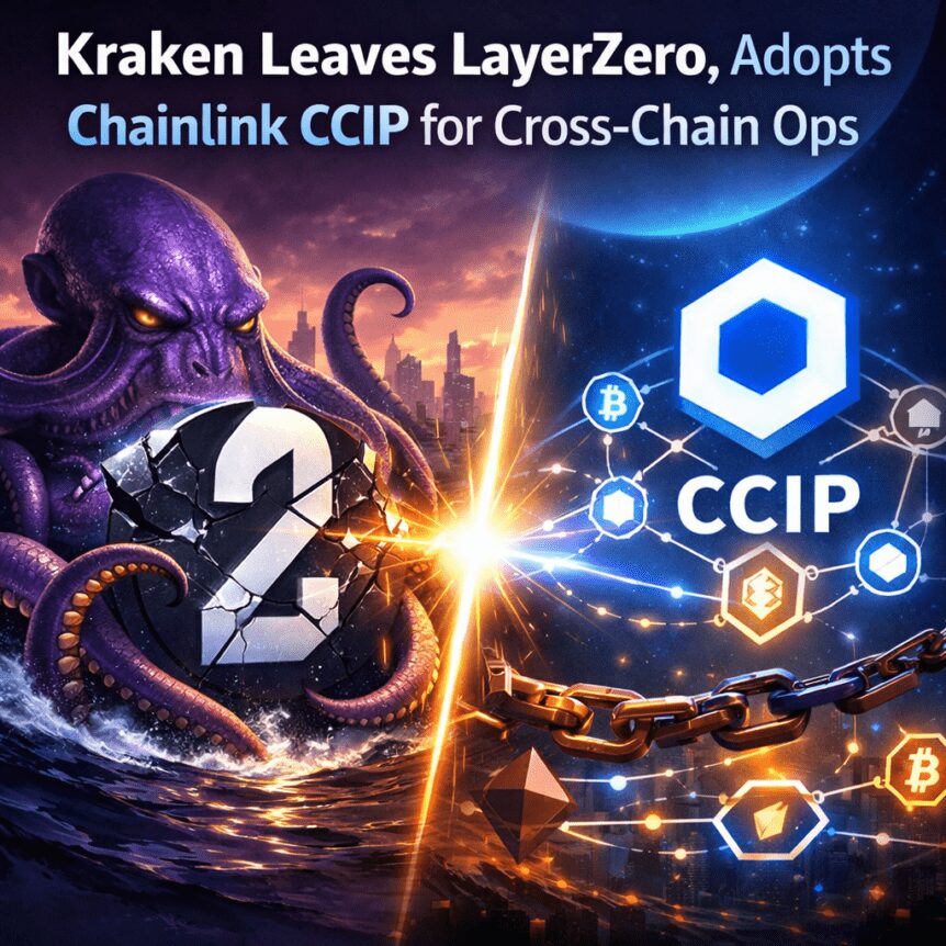 Kraken Leaves LayerZero, Adopts Chainlink CCIP for Cross-Chain Ops Kraken Leaves Layerzero, Adopts Chainlink Ccip For Cross-Chain Ops