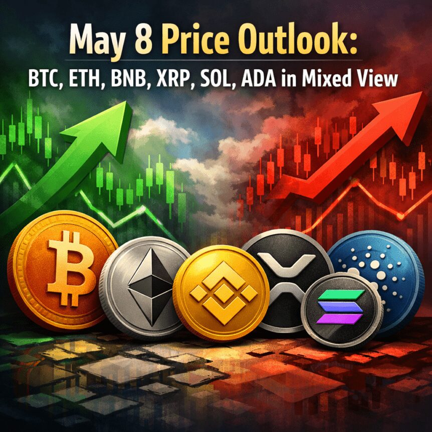 May 8 Price Outlook: Btc, Eth, Bnb, Xrp, Sol, Ada In Mixed View